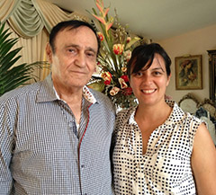 Professor Farzaneh Hemmasi ; Manouchehr Bibiyan for an Exlusive Interview at Mr. Bibiyan's Residence