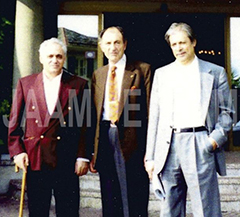 From left to right: Manouchehr Bibiyan; Ardeshir Zahedi (the Last Ambassador of Iran to the United States, and son-in-law and Adviser to the Shah); Daryoush Homayoun (Minister of Information in the Shah’s Regime)