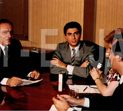 Manouchehr Bibiyan (Founder of JAAM-E-JAM Television), Reza Pahlavi, Goli
    Yahyavi (JAAM-E-JAM Television Anchor), Sattar Deldar (JAAM-E-JAM Television’s
    Representative in Northern California)