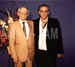 From left to right:  Manouchehr Bibiyan, Dr. Ali Amini (Prime Minister in the Shah’s Regime)